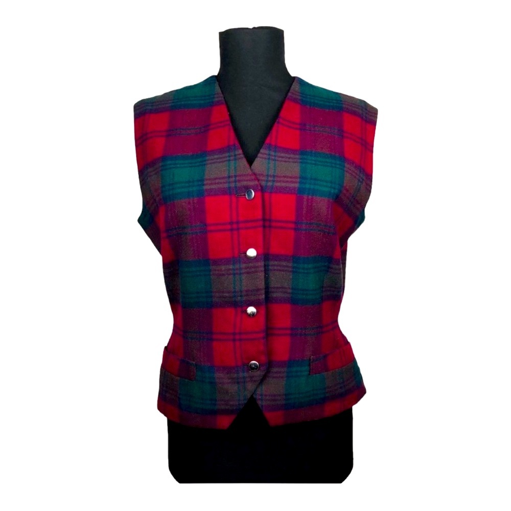 Vintage The Scotch House Plaid Vest